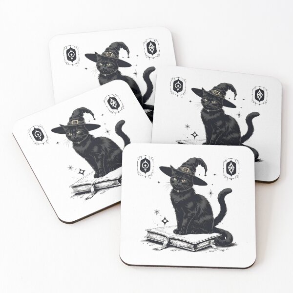 Item preview, WITCHY BLACK CAT designed and sold by BKDIGITALSHOP.