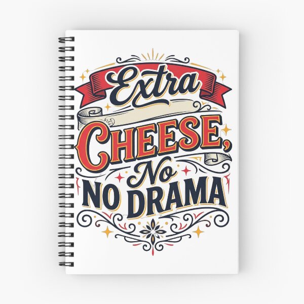 Item preview, Extra Cheese, No Drama designed and sold by rkgrafix.
