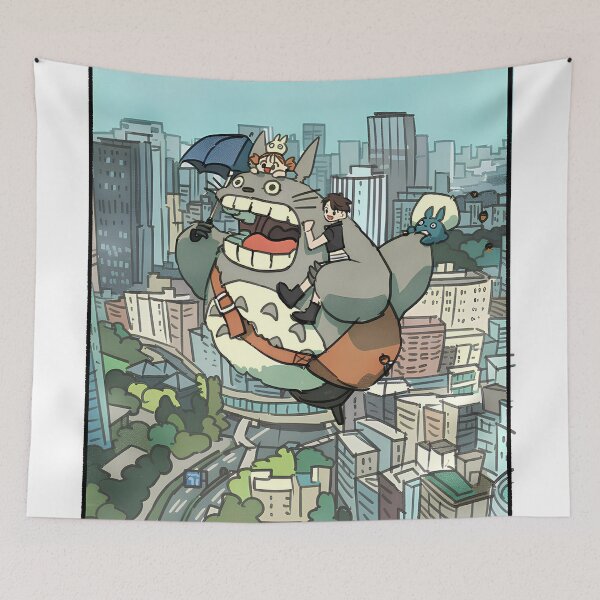 Item preview, Cute kawaii art girl [[thetotoros]] go -%[ghiblis]%- flying city aways  designed and sold by liyavhushop.