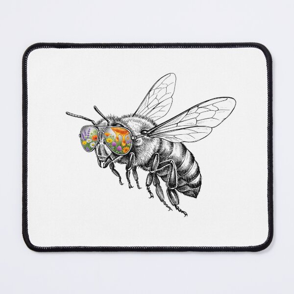 Item preview, Bee Wildflower Honey Shades Reflection designed and sold by Bad-Decisions-Designs.