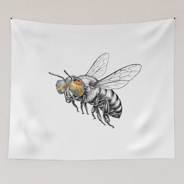 Item preview, Bee Wildflower Honey Shades Reflection designed and sold by Bad-Decisions-Designs.
