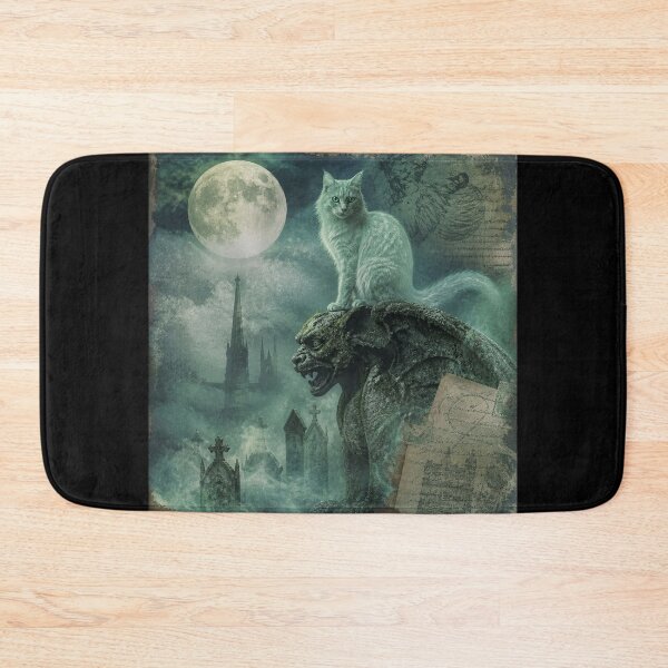 Item preview, Spectral Cat in Gothic Cemetery designed and sold by Shelley Loewnau-Jones Studio.