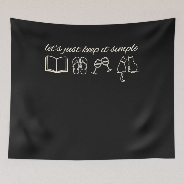 Item preview, Wine and Cats Cozy Introvert Weekend Book Lover Minimalist Cat Mom designed and sold by DYAFLK.