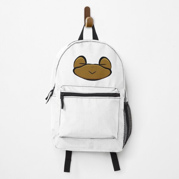 Item preview, Cute Sleepy Frog Face Brown – Minimalist Kawaii Sticker Art designed and sold by davidmalec.