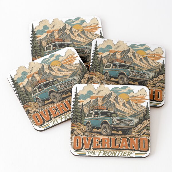 Item preview, Overland The Frontier Vintage 70s Mountain Expedition 4x4 designed and sold by Retro Surf & Roam.