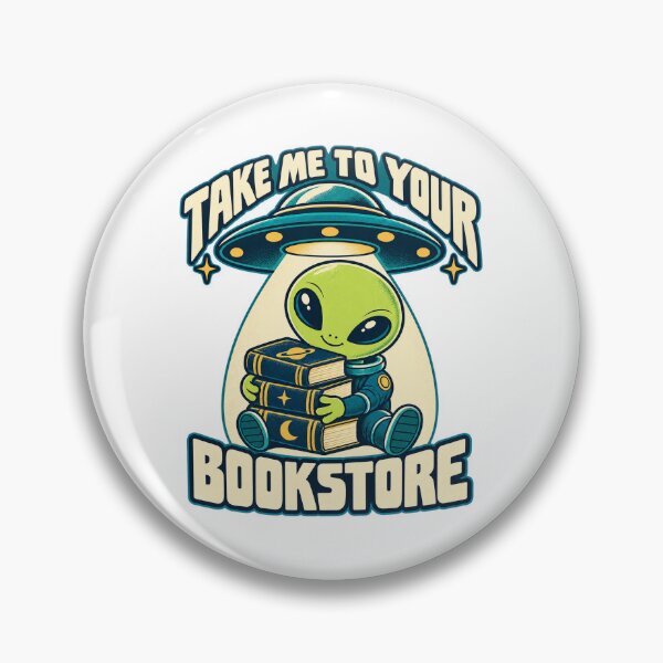 Item preview, Bookstore Alien — Take Me to Your Bookstore designed and sold by SAS-Designer.