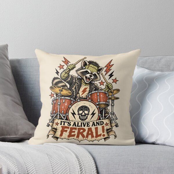 Item preview, Feral Frankenstein Drummer: It's Alive! designed and sold by Festive Bug.