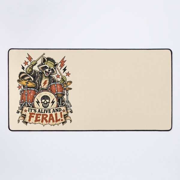 Item preview, Feral Frankenstein Drummer: It's Alive! designed and sold by Festive Bug.