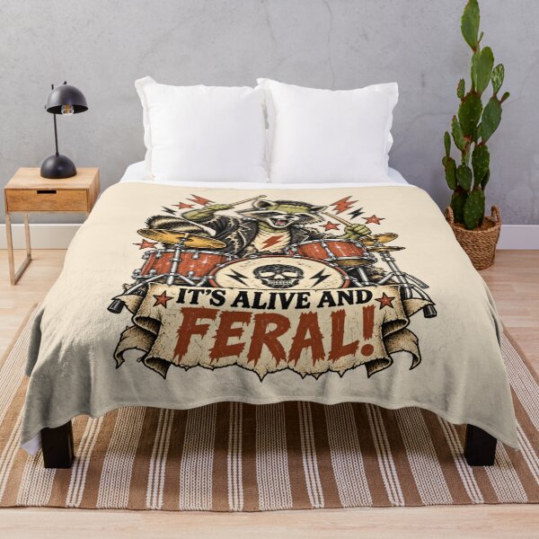 Item preview, Feral Frankenstein Drummer: It's Alive! designed and sold by Festive Bug.