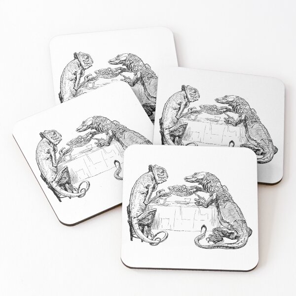Item preview, Das Kränzchen (The Kaffeeklatsch or Assembly of Reptiles) by Heinrich Kley, 1909 designed and sold by Hedrin.
