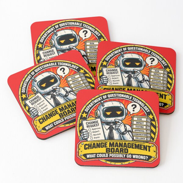 Item preview, Department of Questionable Technology Change Management designed and sold by AdeGee.