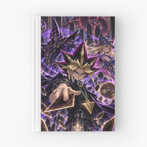 Item preview, Mystical Card Duelist – Spiky Hair Anime Warrior with Dark Magician & Dragon Fantasy designed and sold by Dyan4.