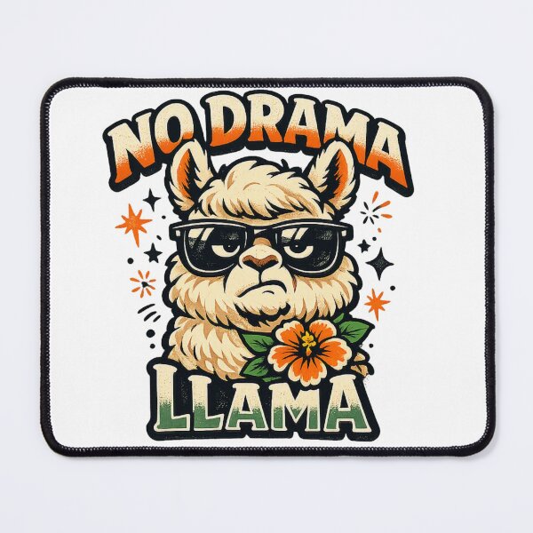 Item preview, No Drama Llama – Funny Cool Llama Sunglasses designed and sold by meghnad.