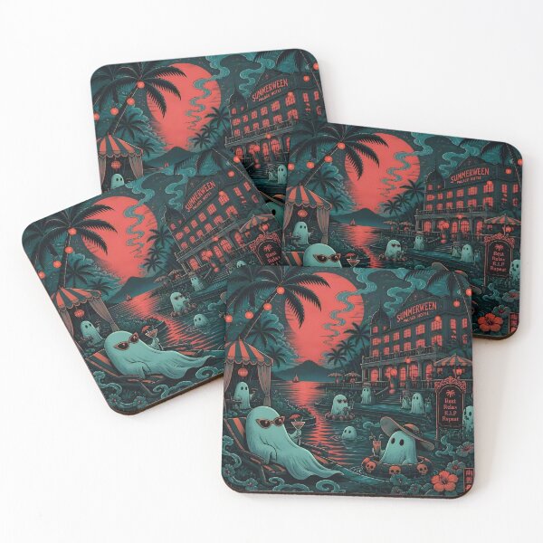 Item preview, Summerween Palace Hotel Nighttime-Rest, Relax, R.I.P, Repeat designed and sold by Shelley Loewnau-Jones Studio.