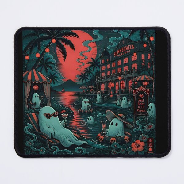 Item preview, Summerween Palace Hotel Nighttime-Rest, Relax, R.I.P, Repeat designed and sold by Shelley Loewnau-Jones Studio.