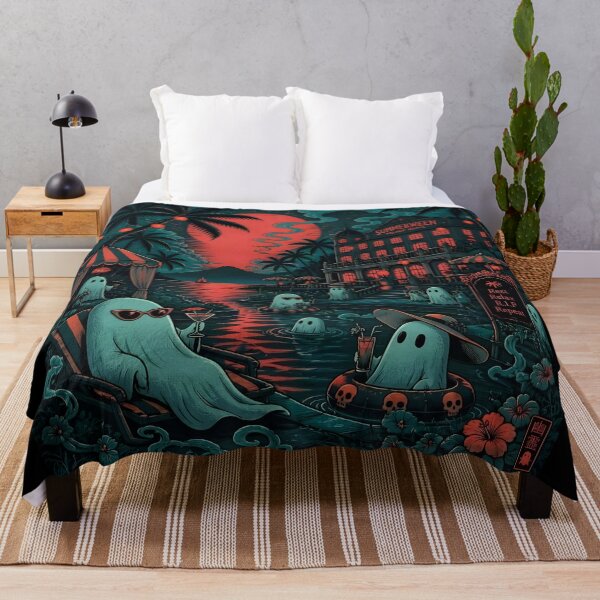Item preview, Summerween Palace Hotel Nighttime-Rest, Relax, R.I.P, Repeat designed and sold by Shelley Loewnau-Jones Studio.