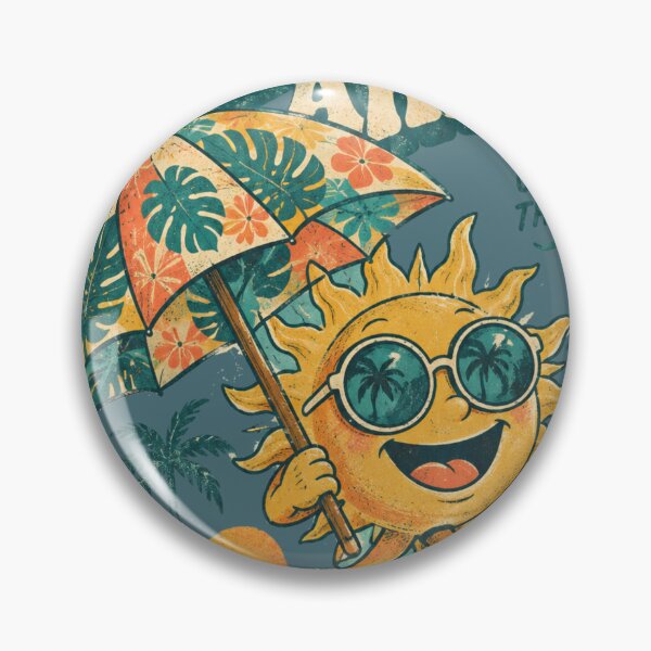 Item preview, Sun Days Ahead Funny Retro Sun Character Beach Design designed and sold by @SHINTOSARTSTORE.