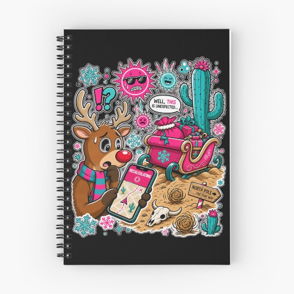 Item preview, Recalculating Lost Reindeer Funny Christmas GPS Graphic Tee designed and sold by Design Vibras.