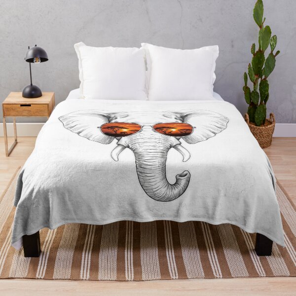 Item preview, Elephant Savanna Sunset Sunglasses Reflection designed and sold by Bad-Decisions-Designs.
