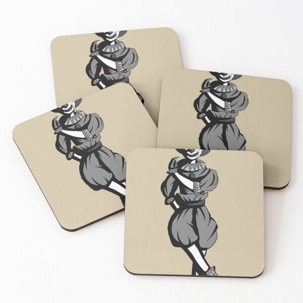 Item preview, Creepy Vintage Harlequin Pierrot Ink designed and sold by Yousaimaw.