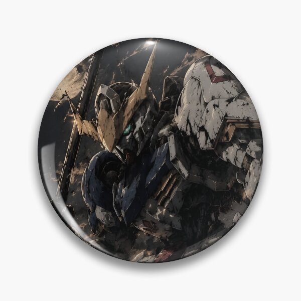 Item preview, Gundam Barbatos – Dark Moonlit Battle Mecha Warrior Anime Art designed and sold by Dyan4.