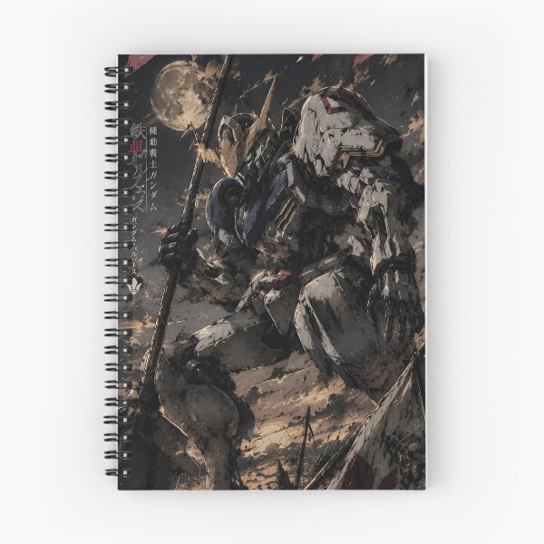 Item preview, Gundam Barbatos – Dark Moonlit Battle Mecha Warrior Anime Art designed and sold by Dyan4.