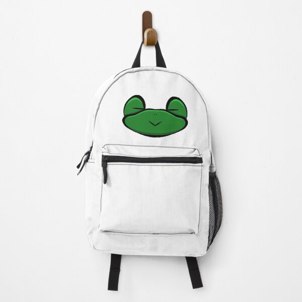 Item preview, Cute Sleepy Frog Face Green – Minimalist Kawaii Sticker Art designed and sold by davidmalec.