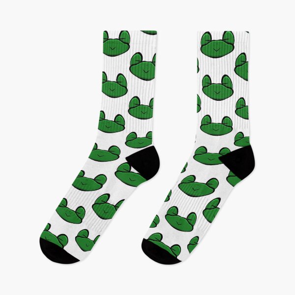 Item preview, Cute Sleepy Frog Face Green – Minimalist Kawaii Sticker Art designed and sold by davidmalec.