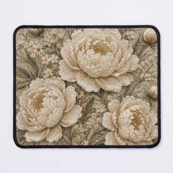 Item preview, Ivory Peony Garden | Cottage Garden Floral Art designed and sold by HavuNordicShop.