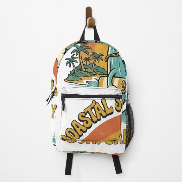 Item preview, Coastal State Of Mind Funny Wave Character Beach Design designed and sold by @SHINTOSARTSTORE.