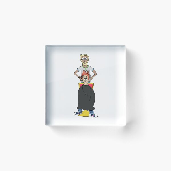 Item preview, Funny Barber & Stylist Haircut Sticker | Quirky Salon Art designed and sold by MyxaART.