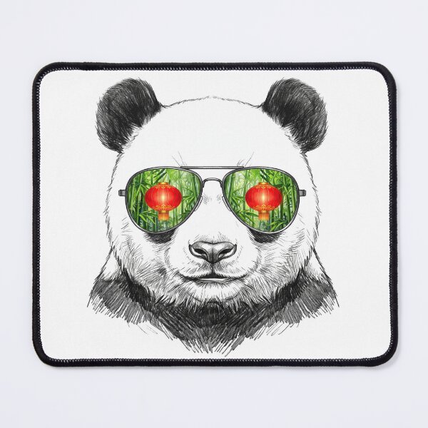 Item preview, Panda Bamboo Lantern Sunglasses Reflection designed and sold by Bad-Decisions-Designs.