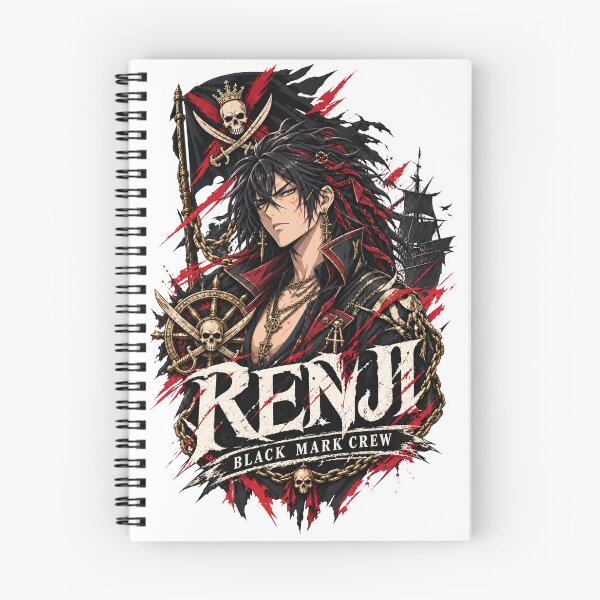 Item preview, Renji Black Mark Crew | Anime Pirate Swordsman Manga Character designed and sold by Boomaroo.