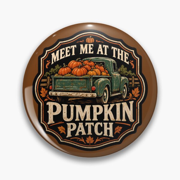 Item preview, Vintage Pumpkin Patch Farm Truck Autumn Harvest designed and sold by DemureArtsy.