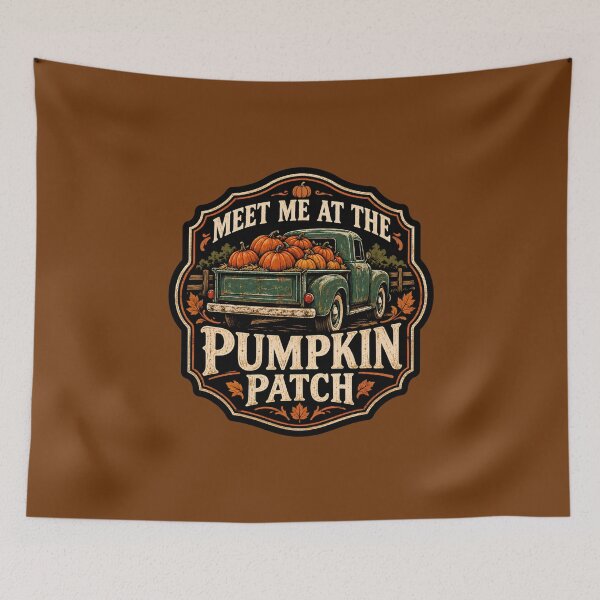 Item preview, Vintage Pumpkin Patch Farm Truck Autumn Harvest designed and sold by DemureArtsy.