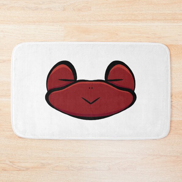Item preview,  Cute Sleepy Frog Face Red – Minimalist Kawaii Sticker Art designed and sold by davidmalec.