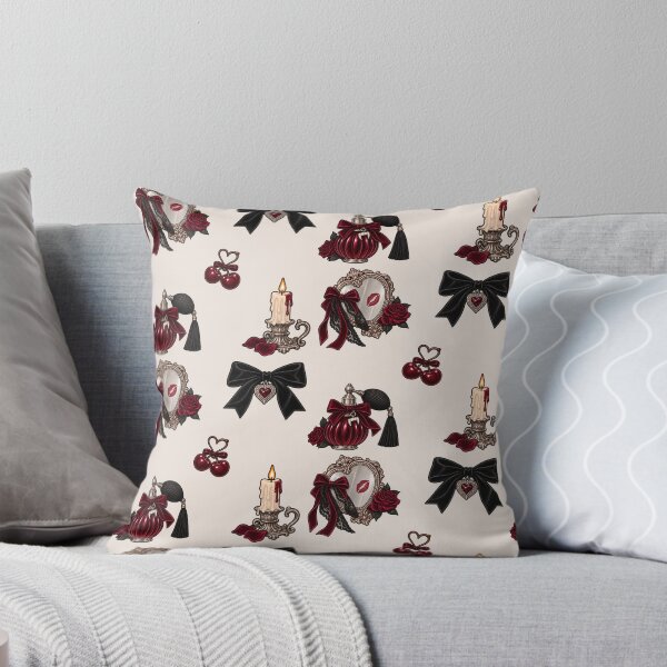 Item preview, Vamp Romantic Pattern – Gothic Romance Bows, Roses & Vintage Beauty designed and sold by SnugbugStudios.