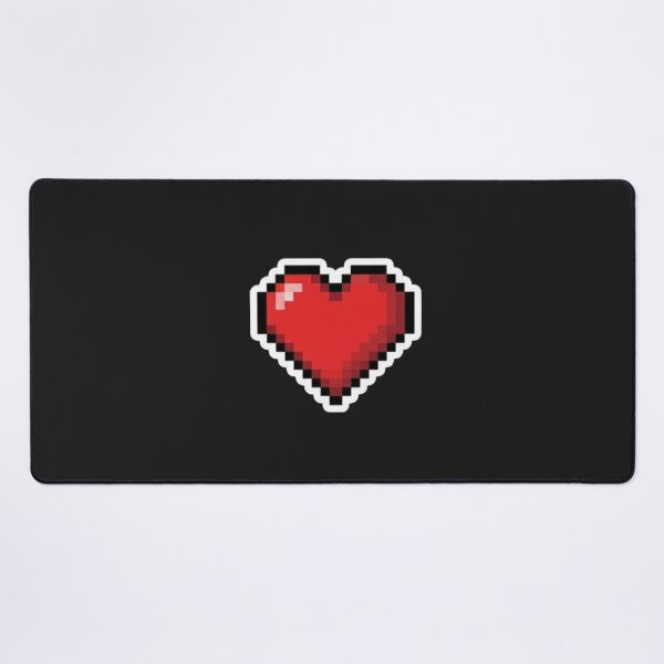 Item preview, Pixel Heart (Full HP) – Classic red 8-bit pixel health heart designed and sold by littleearty.