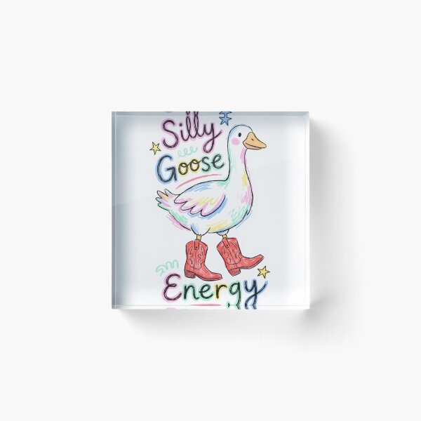 Item preview, Silly Goose Energy Funny Naive Doodle Aesthetic designed and sold by PANCOSS.