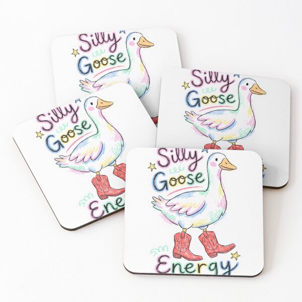 Item preview, Silly Goose Energy Funny Naive Doodle Aesthetic designed and sold by PANCOSS.