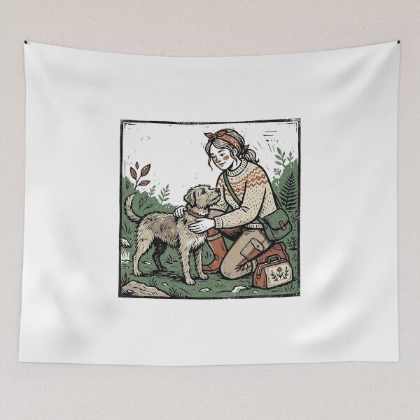Item preview, Cottagecore Vet And Farm Dog designed and sold by eduardoroa22.