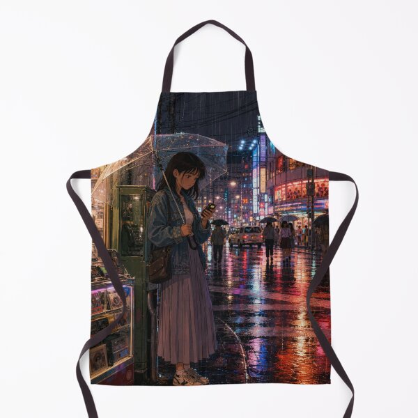 Item preview, Rainy Night Phone Anime Girl Tokyo designed and sold by vekotpu.