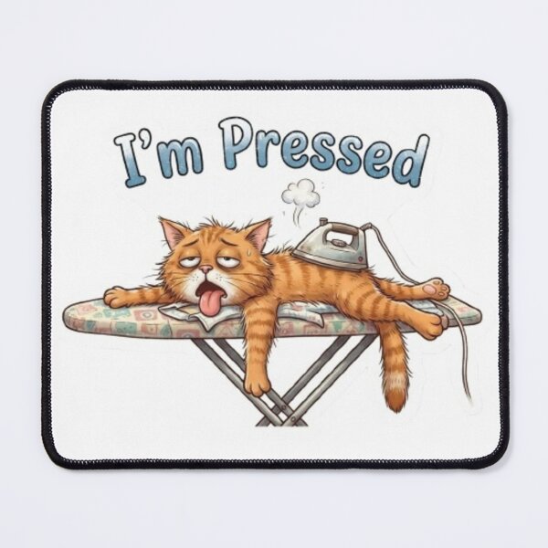 Item preview, Exhausted Orange Tabby Cat Ironing Board designed and sold by Snurly.