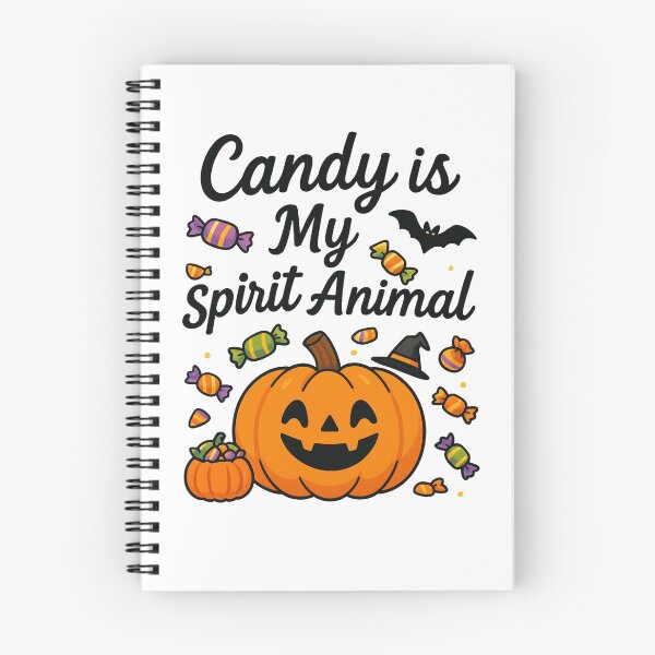 Item preview, Cute Smiling Pumpkin Surrounded by Halloween Candy designed and sold by PrintCreations9.