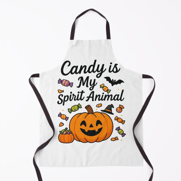 Item preview, Cute Smiling Pumpkin Surrounded by Halloween Candy designed and sold by PrintCreations9.