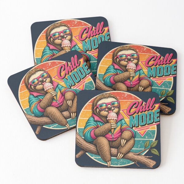 Item preview, Chill Mode Sloth Eating Ice Cream designed and sold by lungpleecha.