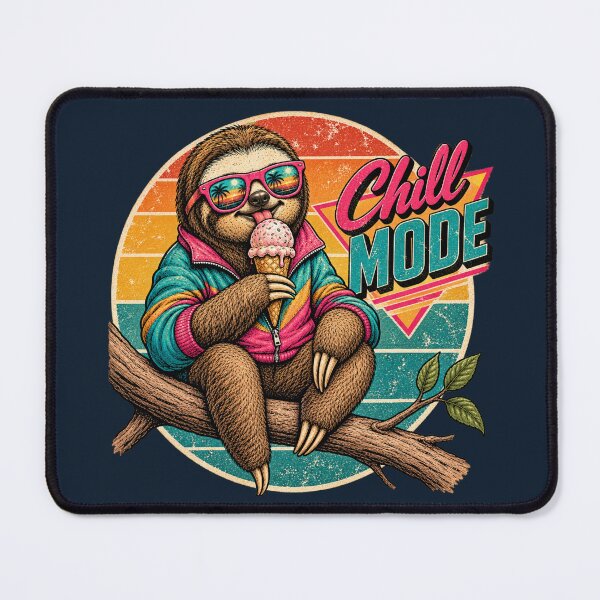 Item preview, Chill Mode Sloth Eating Ice Cream designed and sold by lungpleecha.