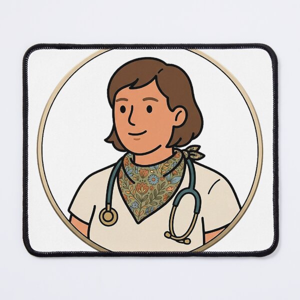 Item preview, Cottagecore Vet Bust Medallion designed and sold by eduardoroa22.