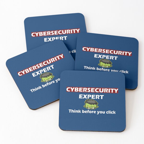 Item preview, Cybersecurity Expert - Think Before You Click   designed and sold by melanyanderson.