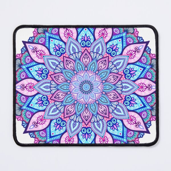 Item preview, Blue & Pink Cherry Blossom Mandala designed and sold by FioreDiCiliegio.